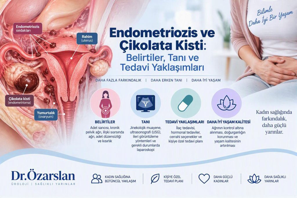 Endometriozis ve Çikolata Kisti: Belirtiler, Tanı ve Tedavi Yaklaşımları