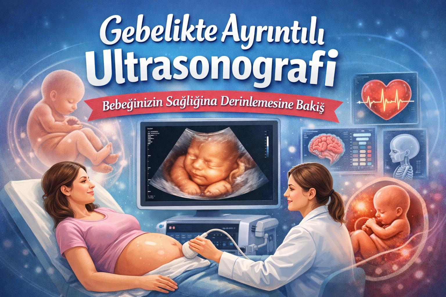 Gebelikte Detaylı (Ayrıntılı) Ultrasonografi: Bebeğinizin Sağlığına Derinlemesine Bakış