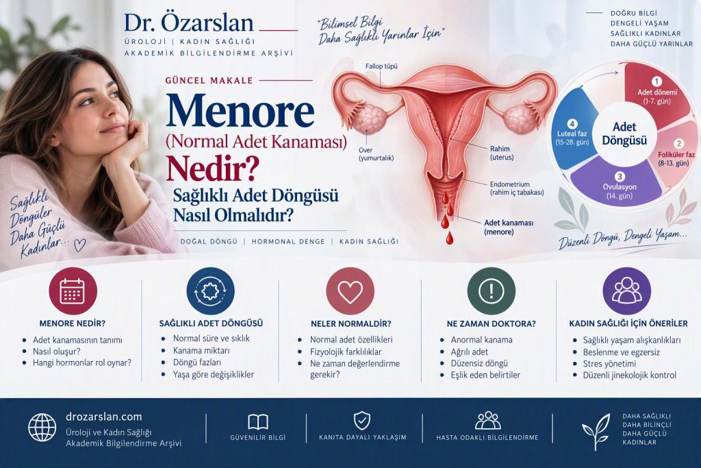 Menore (Normal Adet Kanaması) Nedir? Sağlıklı Adet Döngüsü Nasıl Olmalıdır?